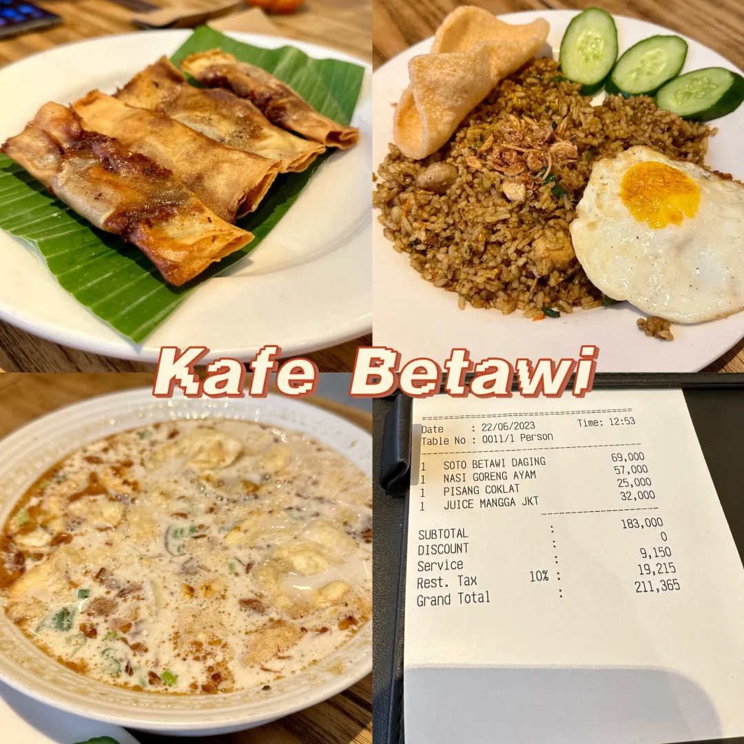 Jakarta-Jakarta is not a food desert? Kafe Betawi OR Cafe Batavia OR Bandar Djakarta OR Remph Bistro