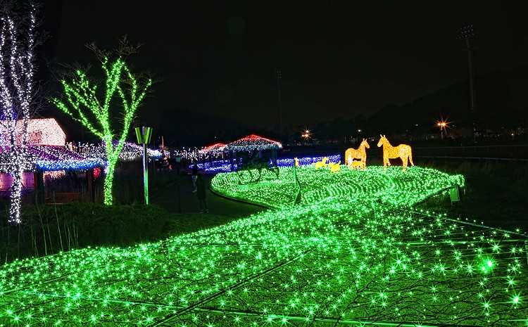 Busan/Jeju-Busan Illumination Theme Park, the largest light theme park in Korea