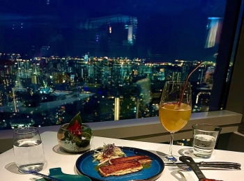 1-Atico, a high-altitude western restaurant on the 55th floor of Orchard Road, Singapore