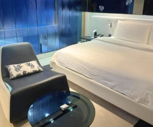 W Hotel Bangkok, with its blue décor, i