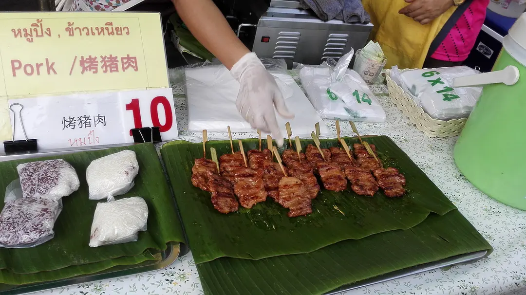 Krabi-Night market in Krabi Island, Thailand, a paradise for gourmet food