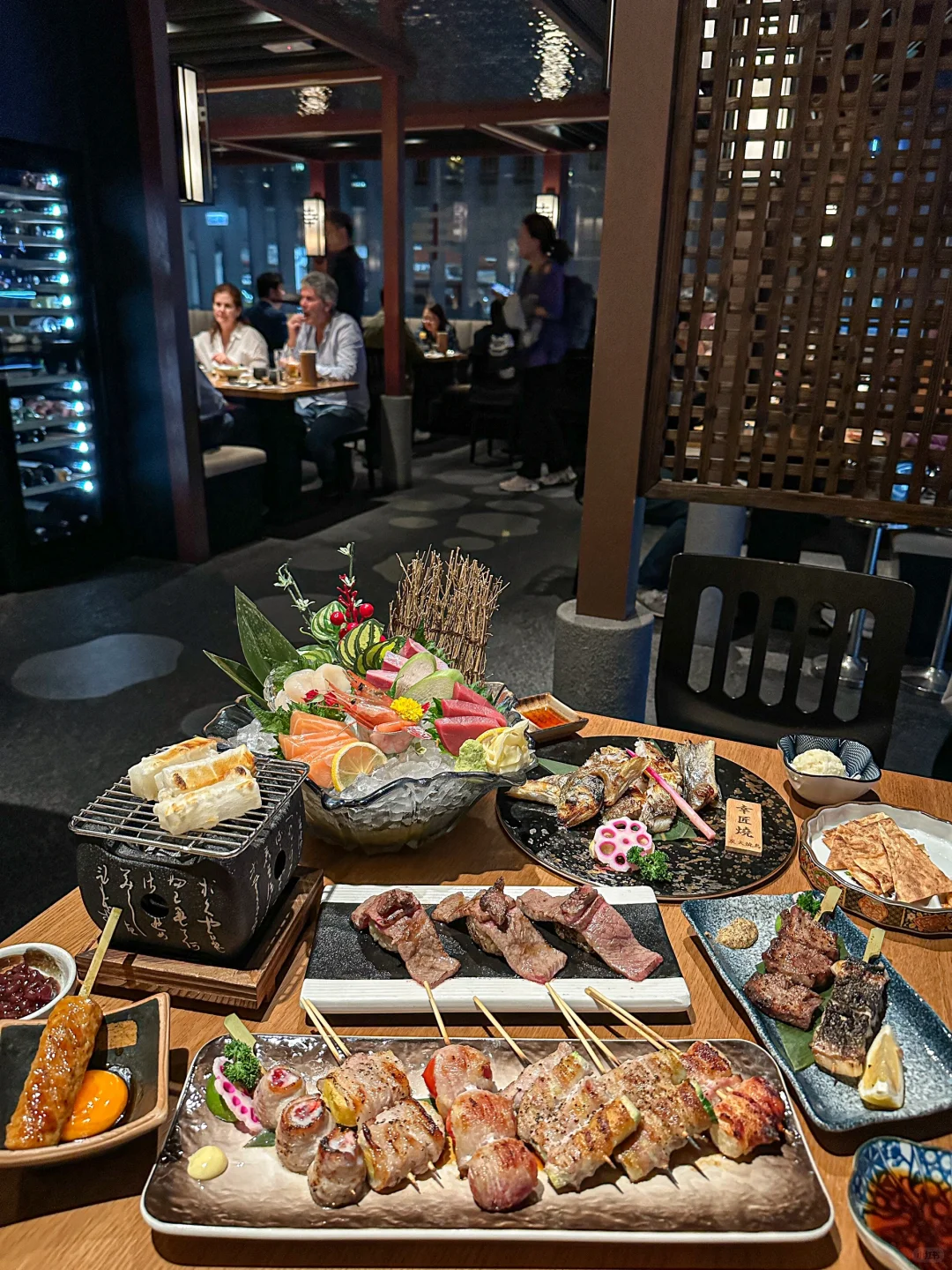 Hong kong-Harbour City SHIAWSSE charcoal grill, a Japanese izakaya with a close view of Victoria Harbour 幸匠烧