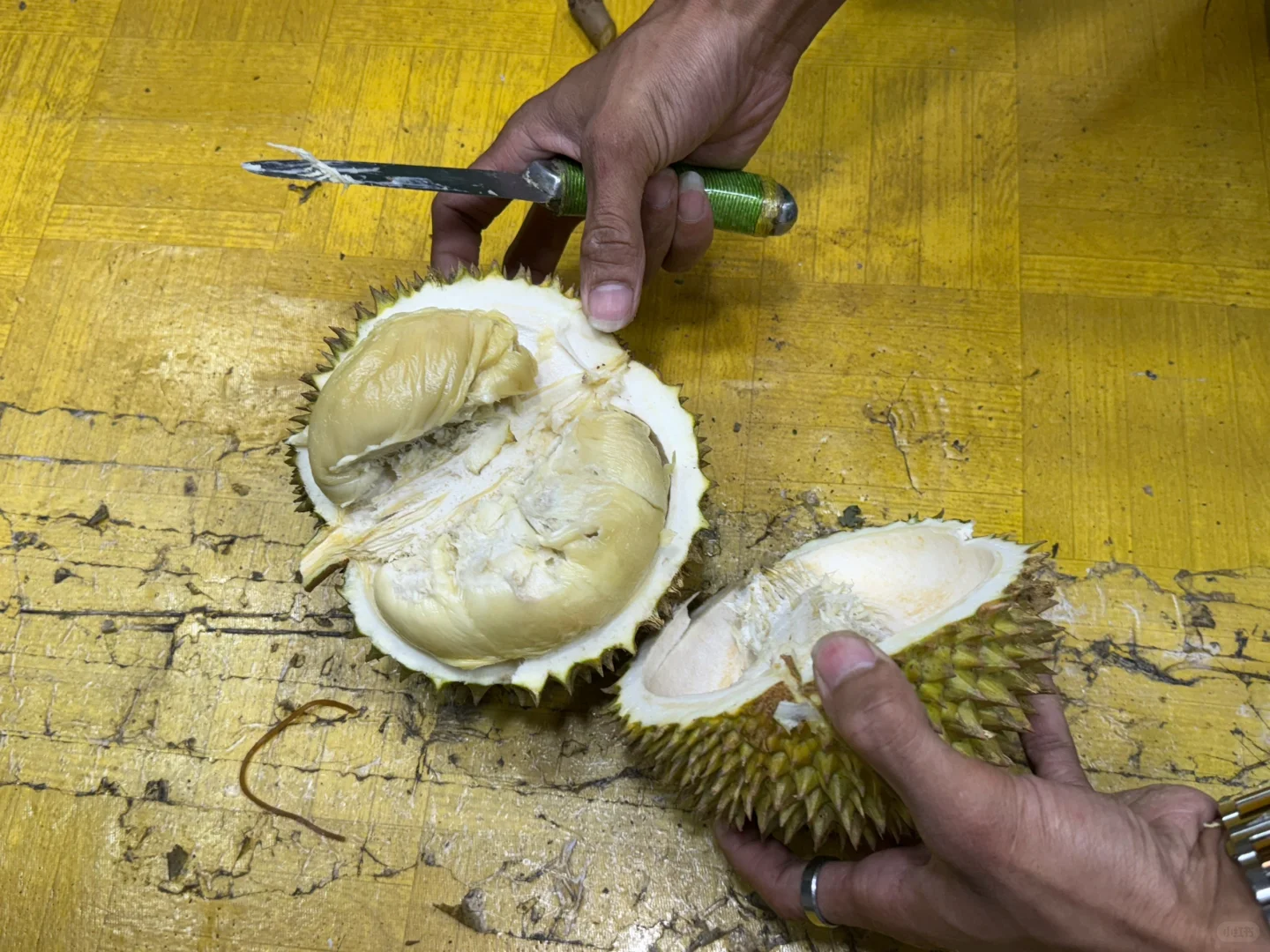 Jakarta-Eat street food in Raya Mangga Besar in Jakarta, including durian fried rice and mangosteen