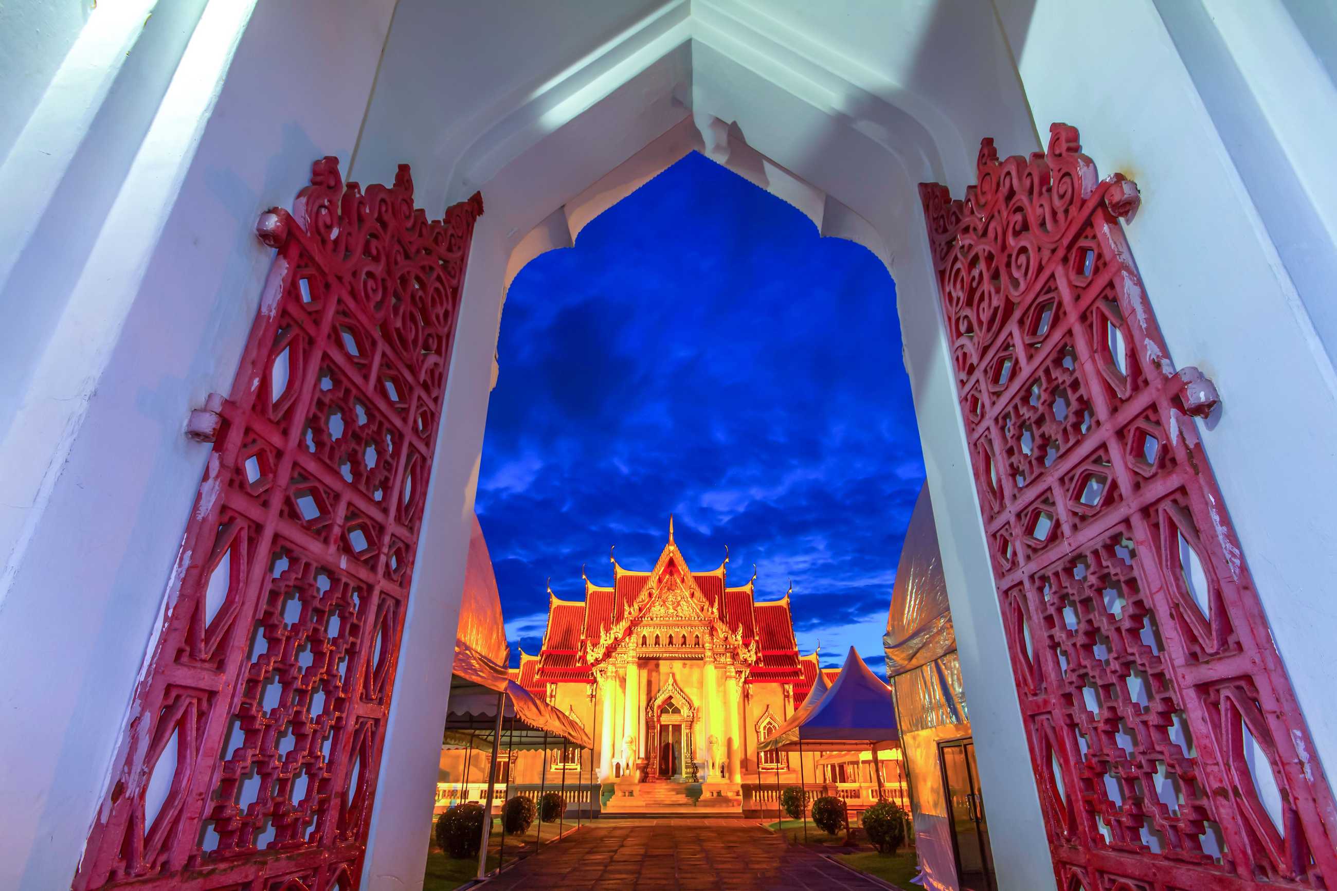 Bangkok-Wat Benchamabophit Dusitwanaram Ratchaworawihan Applied Thai architecture