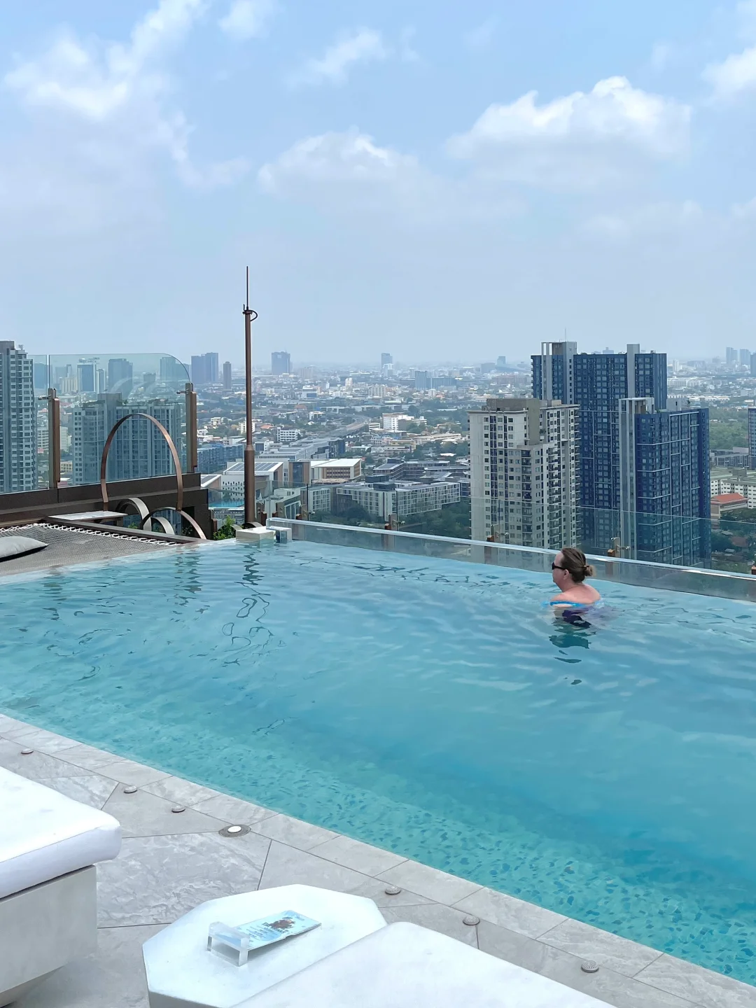 Bangkok-INNSiDE by Meliá Bangkok Sukhumvit, open-air rooftop bar and infinity pool, aerial city views