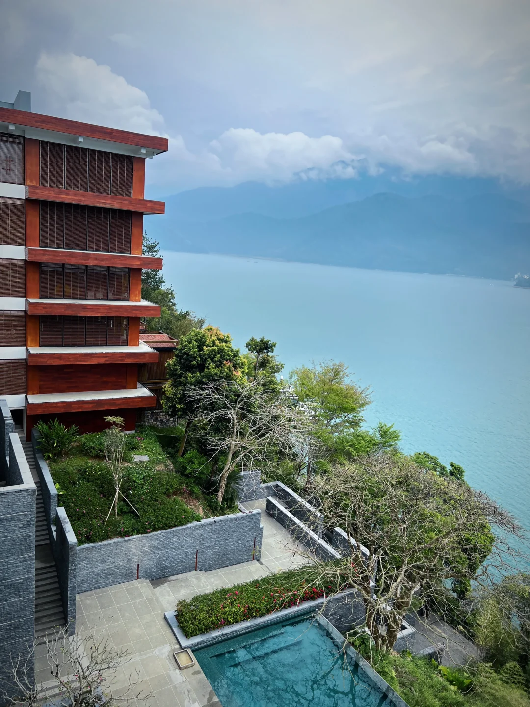 Taiwan-The Lalu Sun Moon Lake Hotel in Nantou was built in 1916 during the Japanese colonial period in Taiwan.