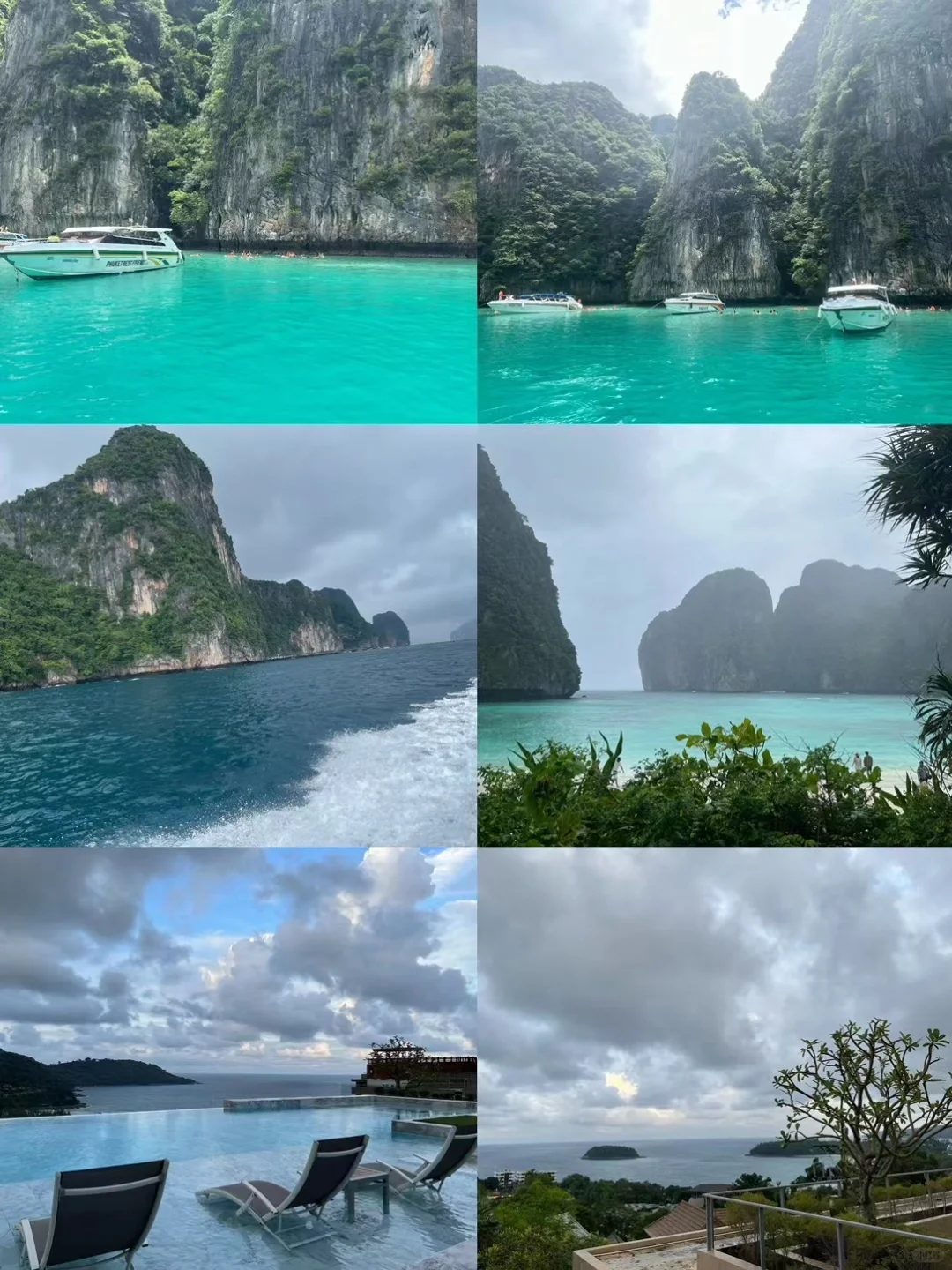 Krabi-Krabi, Thailand, looking at the glass-like transparent sea water