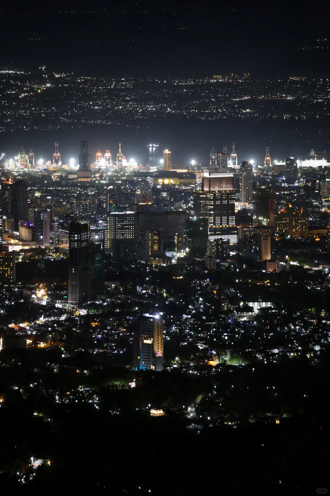 Cebu-Night view of TOPS CEBU mountaintop in Cebu🌃, Philippines, playing music and dancing