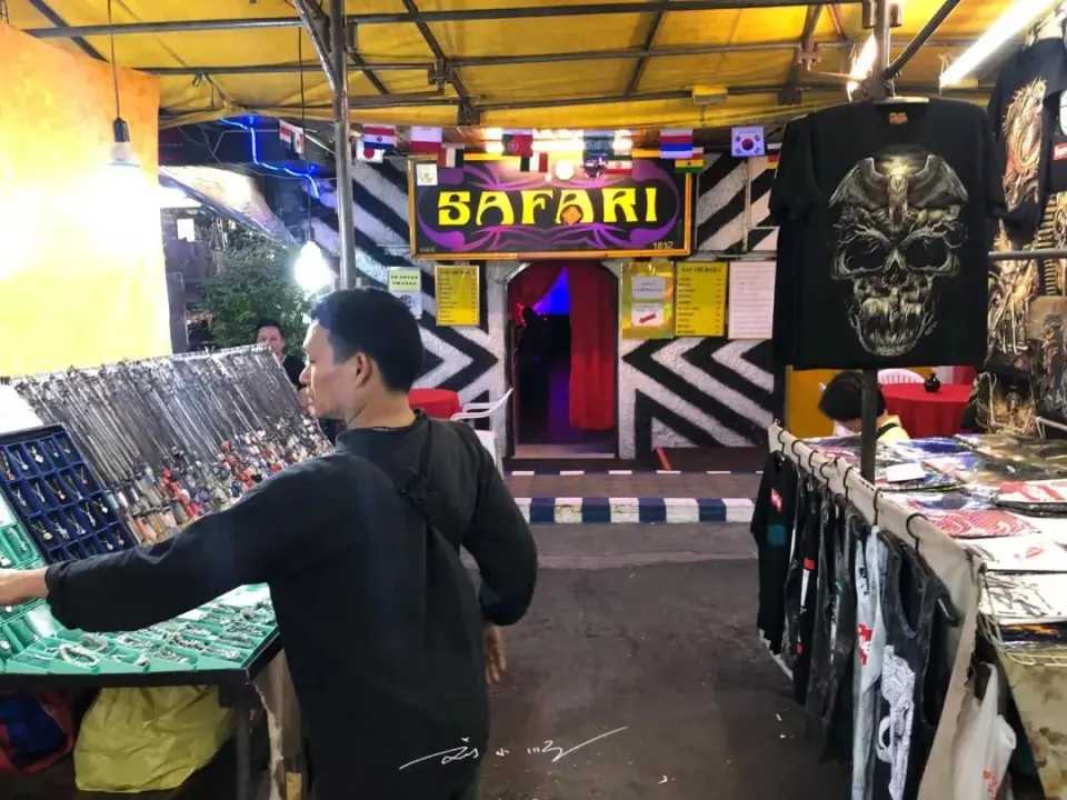 Bangkok-Bangkok, Thailand, half is a night market, half is a nightclub with pornographic performances