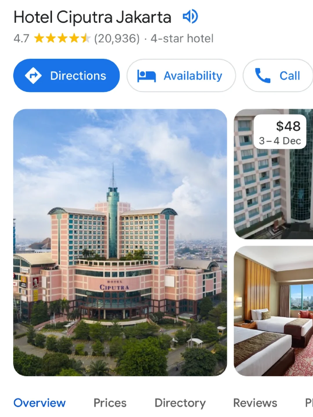 Jakarta-Hotel Borobudur Jakarta, Discovery Ancol, Hotel Ciputra Jakarta hotel sharing