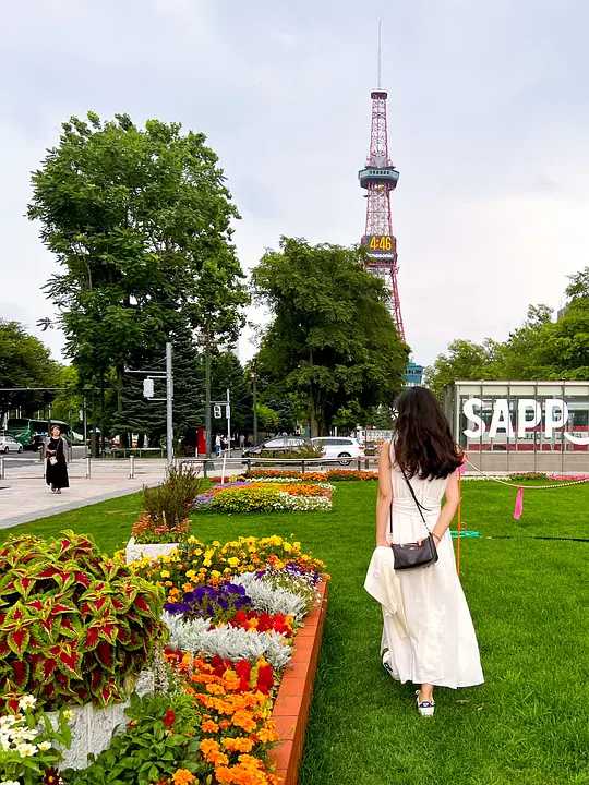 Sapporo/Hokkaido-I was deeply attracted by the grass, trees and streams of Hokkaido University.