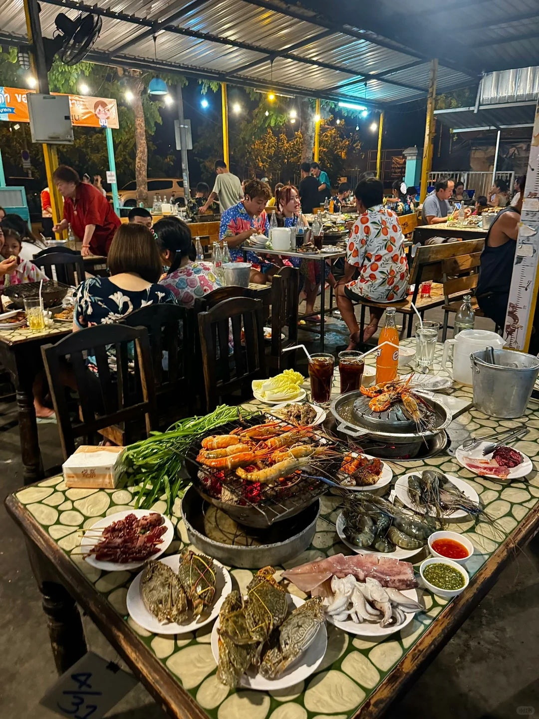 Chiang Mai-Anda grilled pork & seafood Chiang Mai，10 yuan per person to eat until you are full