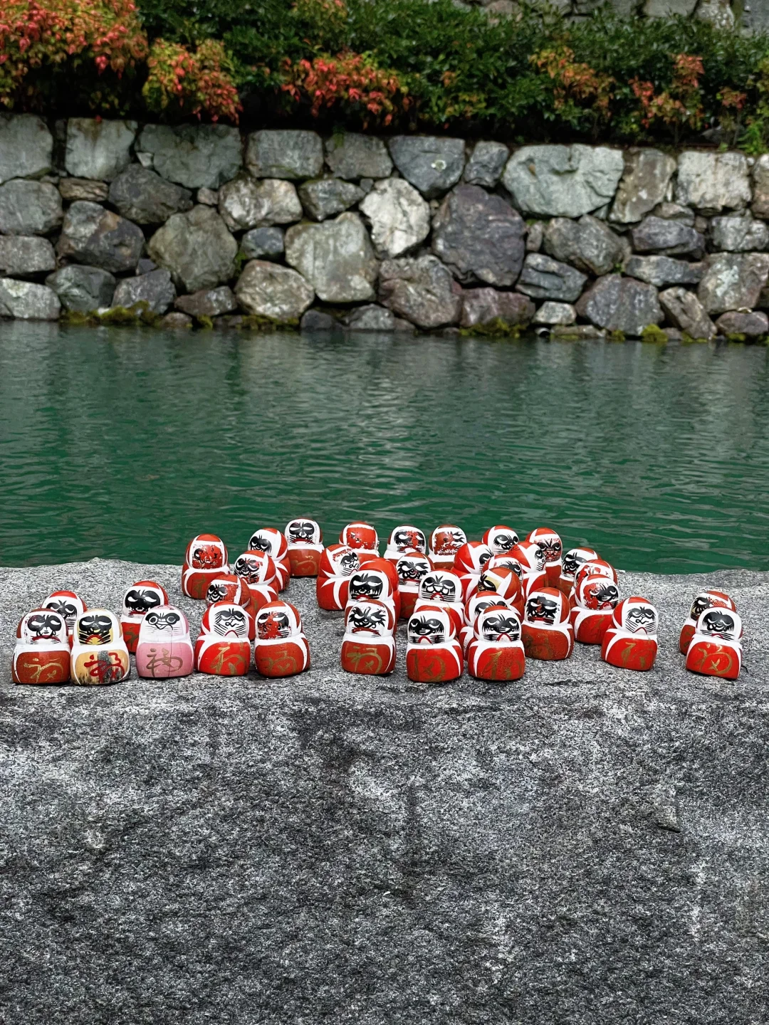 Osaka-Katsuoji Temple in Osaka, Daruma dolls are everywhere and very cute