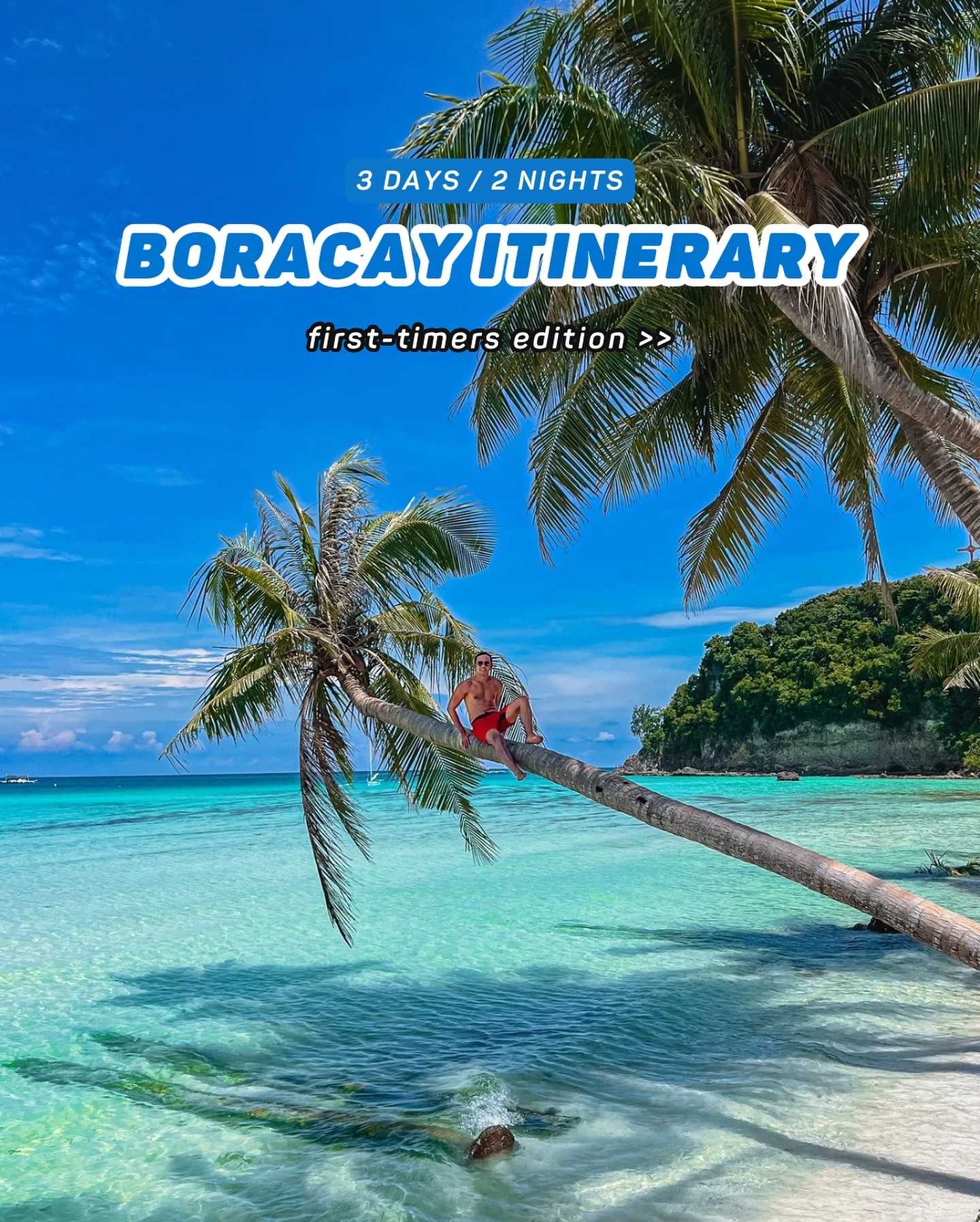 Boracay-Three-day travel guide to Boracay, with white sand beaches on both land and islands