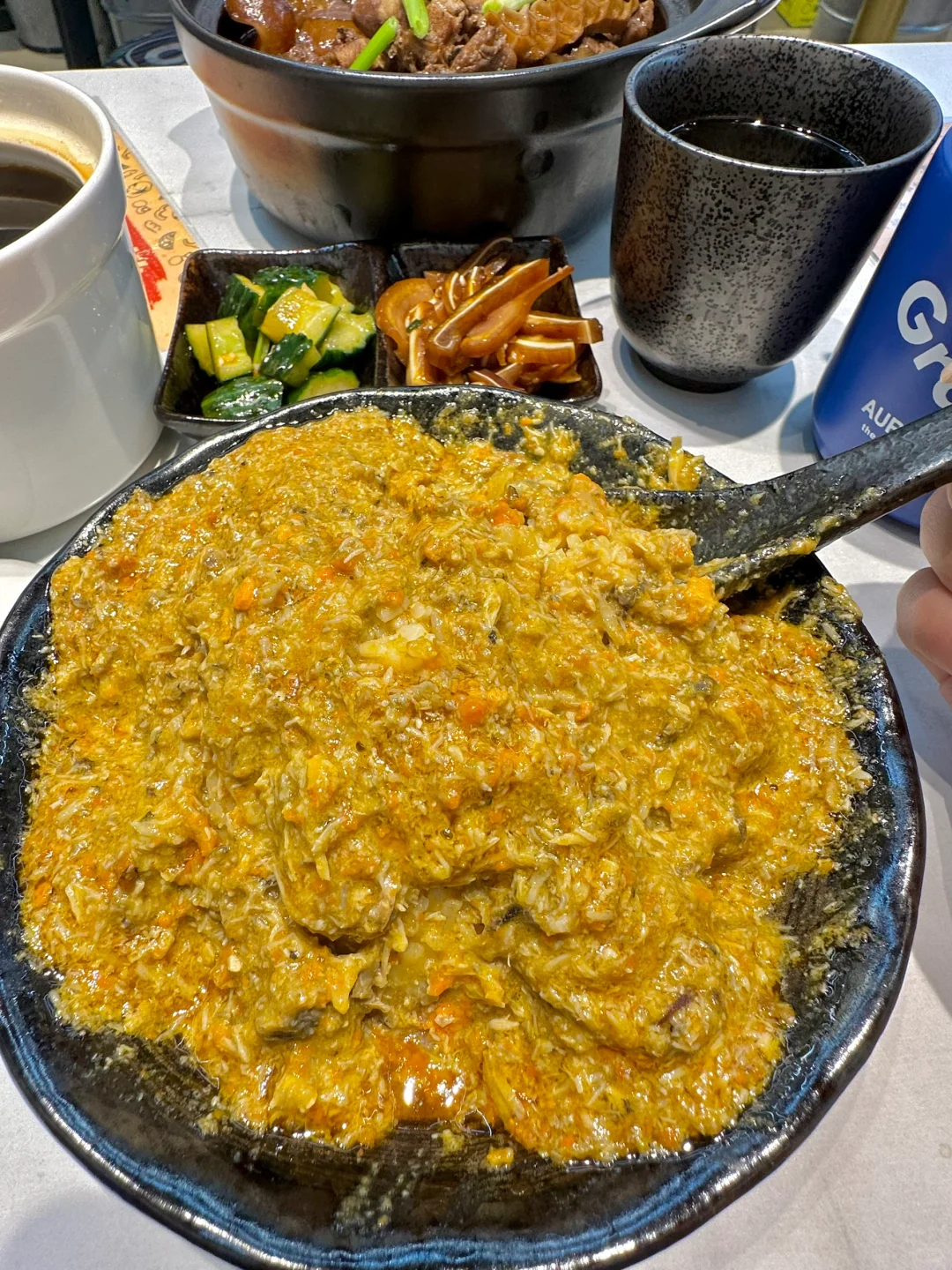 Macao-Crab King Lao Restaurant, the joy of a whole bowl of crab roe is very satisfying