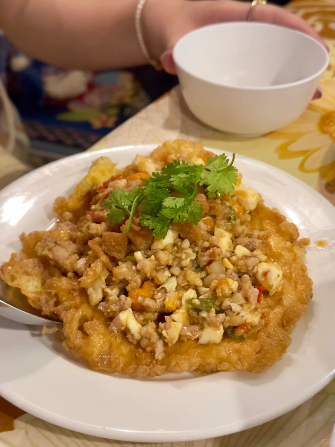 Chiang Mai-Aunt Aoy Kitchen, a Michelin restaurant on Nimman Road in Chiang Mai, signature squid rice