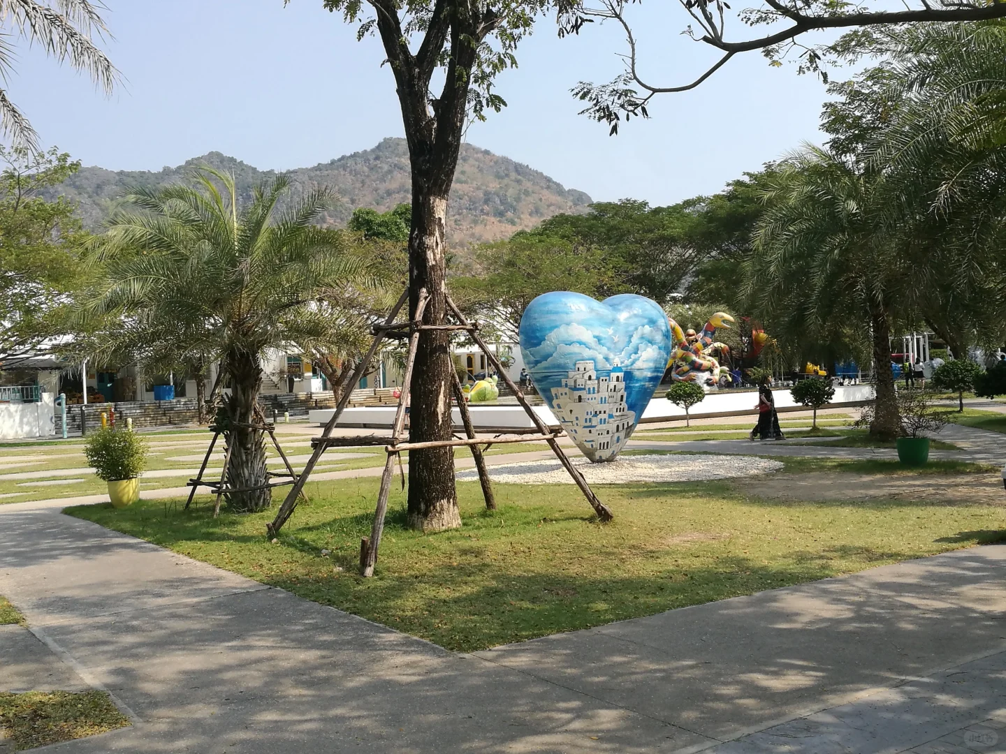 Hua Hin-Hua Hin Santorini Amusement Park, with a strong Greek style