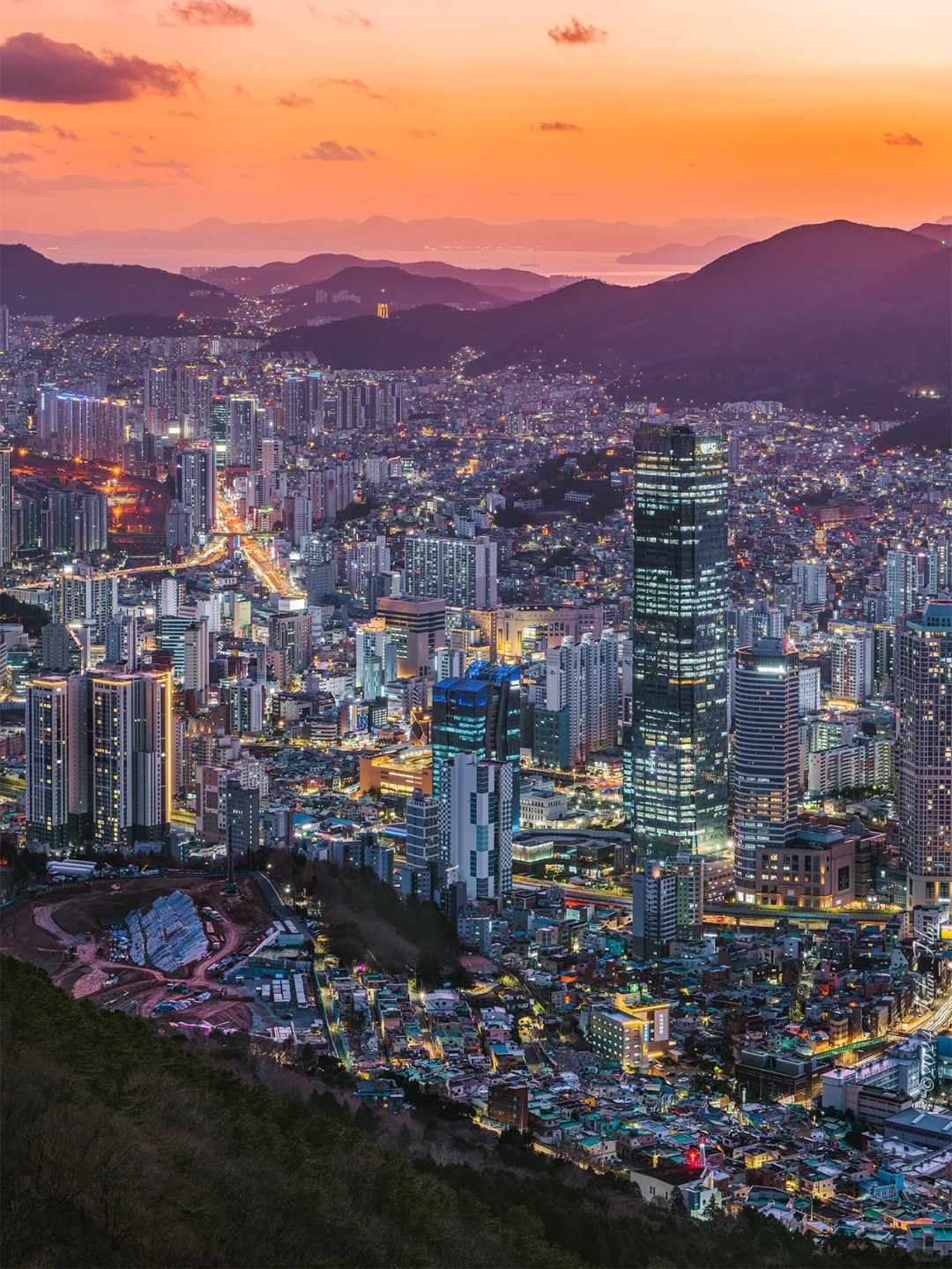 Busan/Jeju-Busan Night View 🌃｜Hwangnyeongsan Observation Deck & Beacon Tower