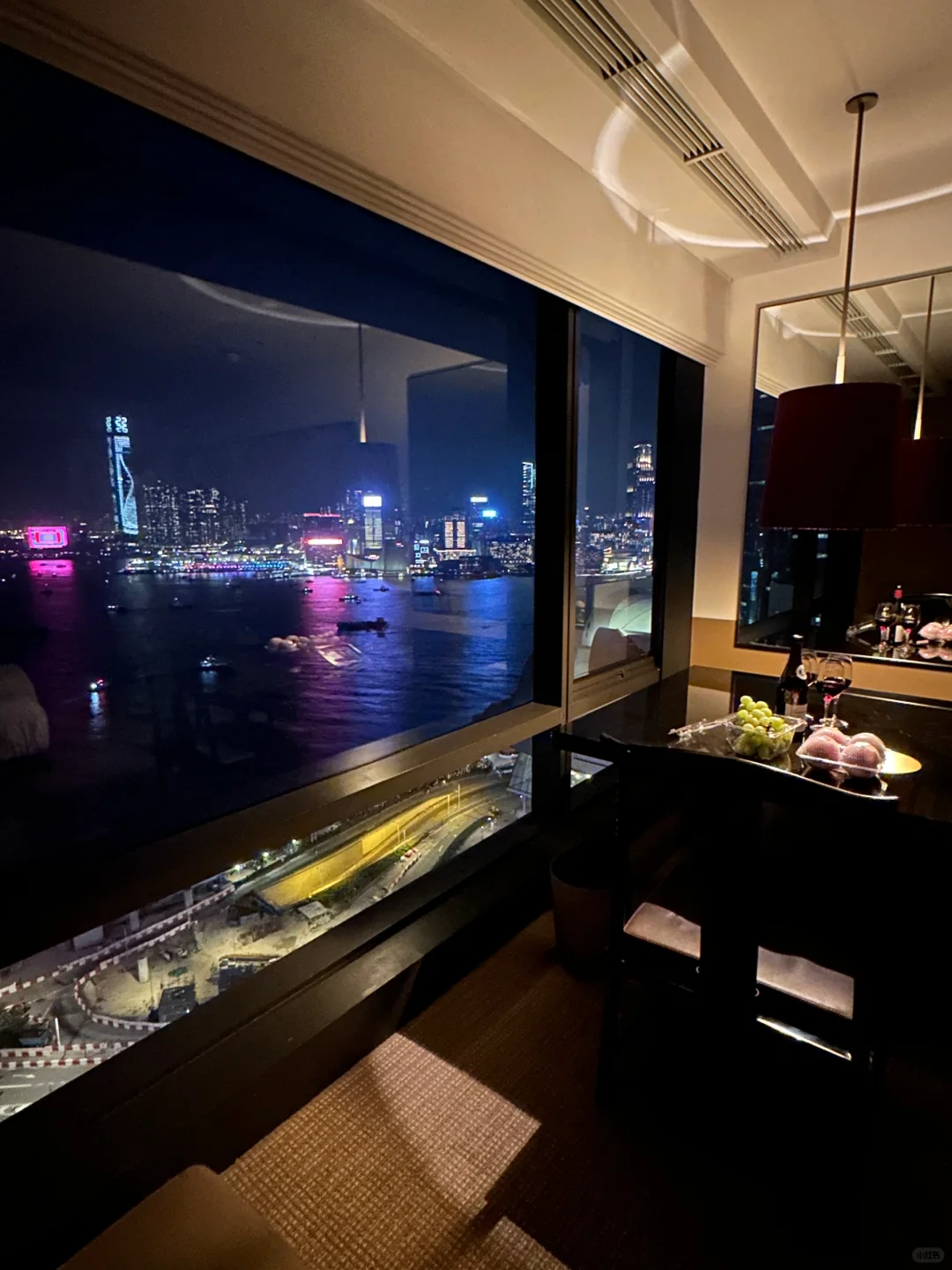 Hong kong-Hong Kong Grand Hyatt New Year's Eve Fireworks Room Experience. Service, location, and view are all great