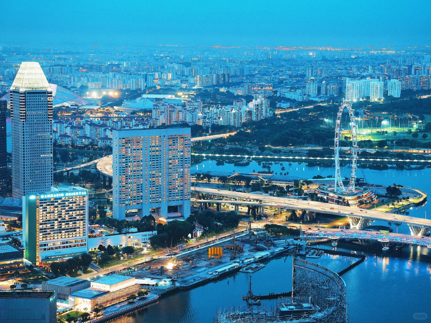 Singapore-Singapore city night view🔵 | I captured the blues moment here