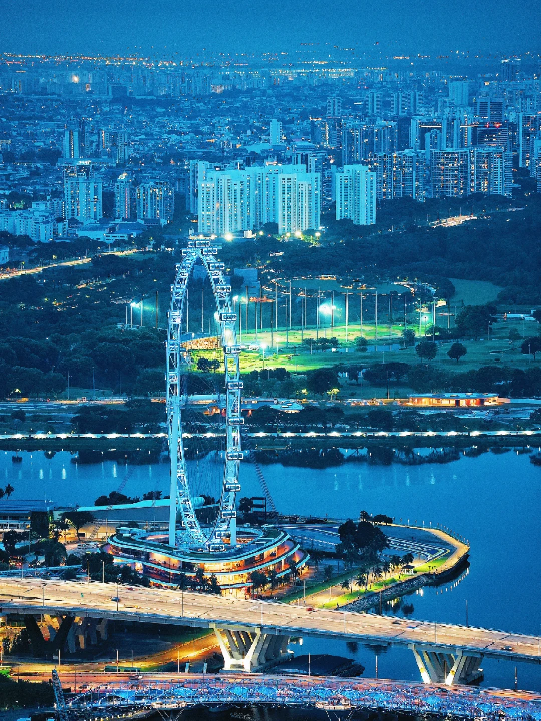 Singapore-Singapore city night view🔵 | I captured the blues moment here