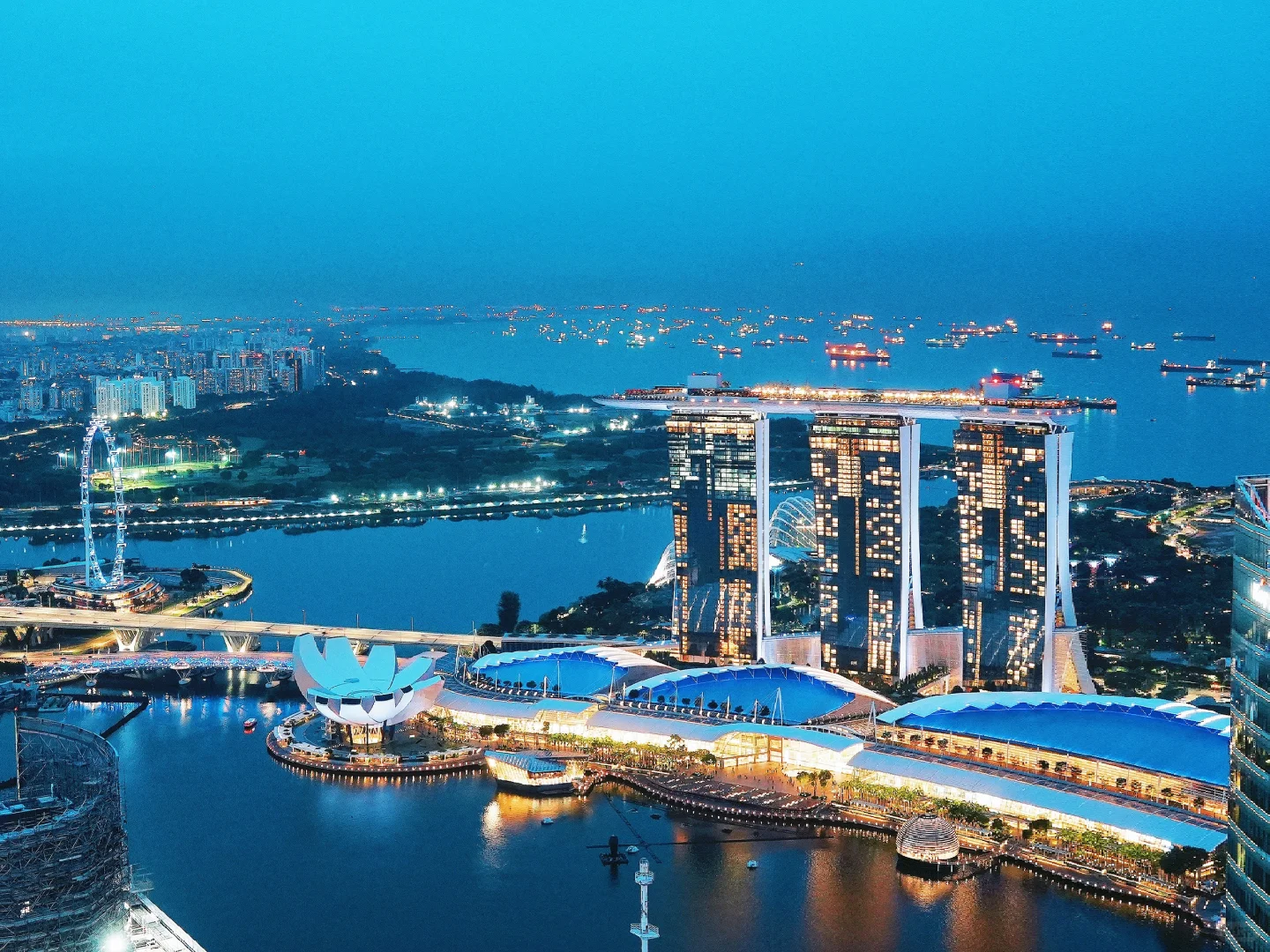 Singapore-Singapore city night view🔵 | I captured the blues moment here