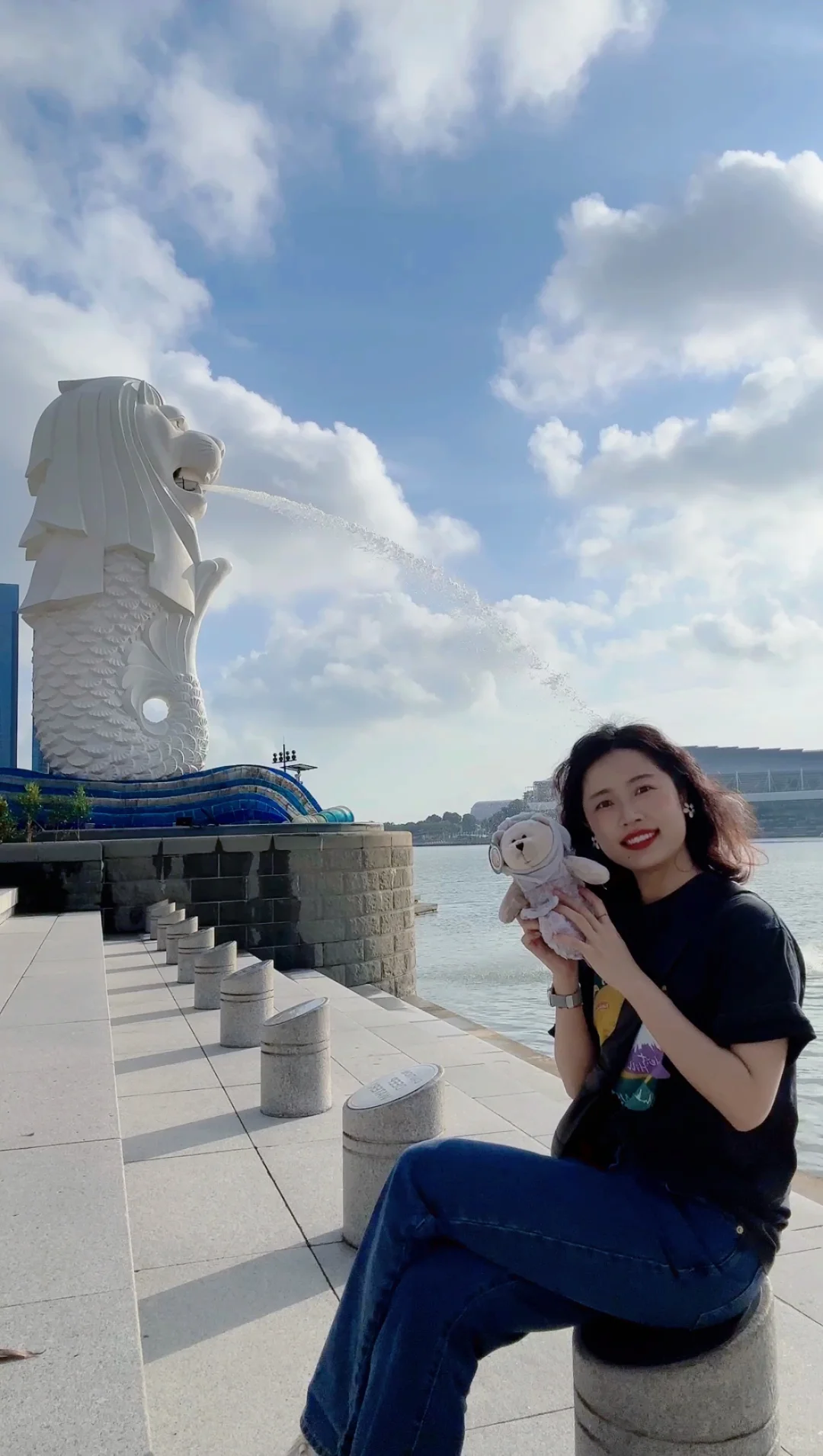 Singapore-Travel to Singapore to watch Coldplay concert and take photos with the Merlion