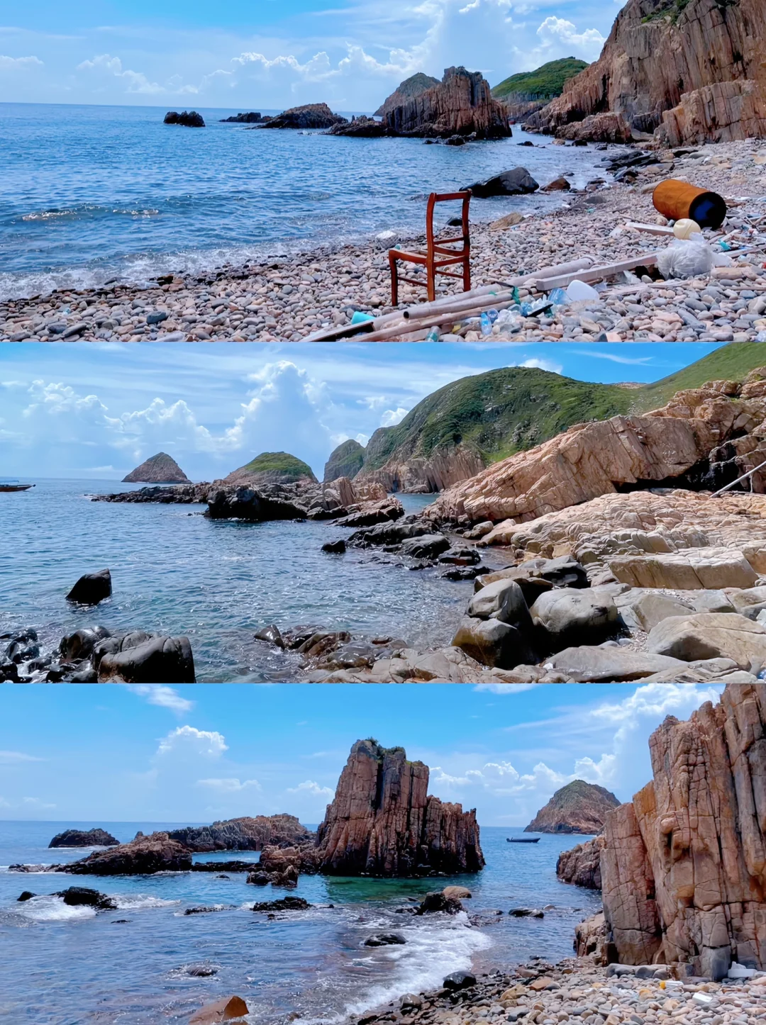 Hong kong-Hong Kong Flint Island, the clear blue Jelly Sea🤹🏻‍♀️, a water park created by nature