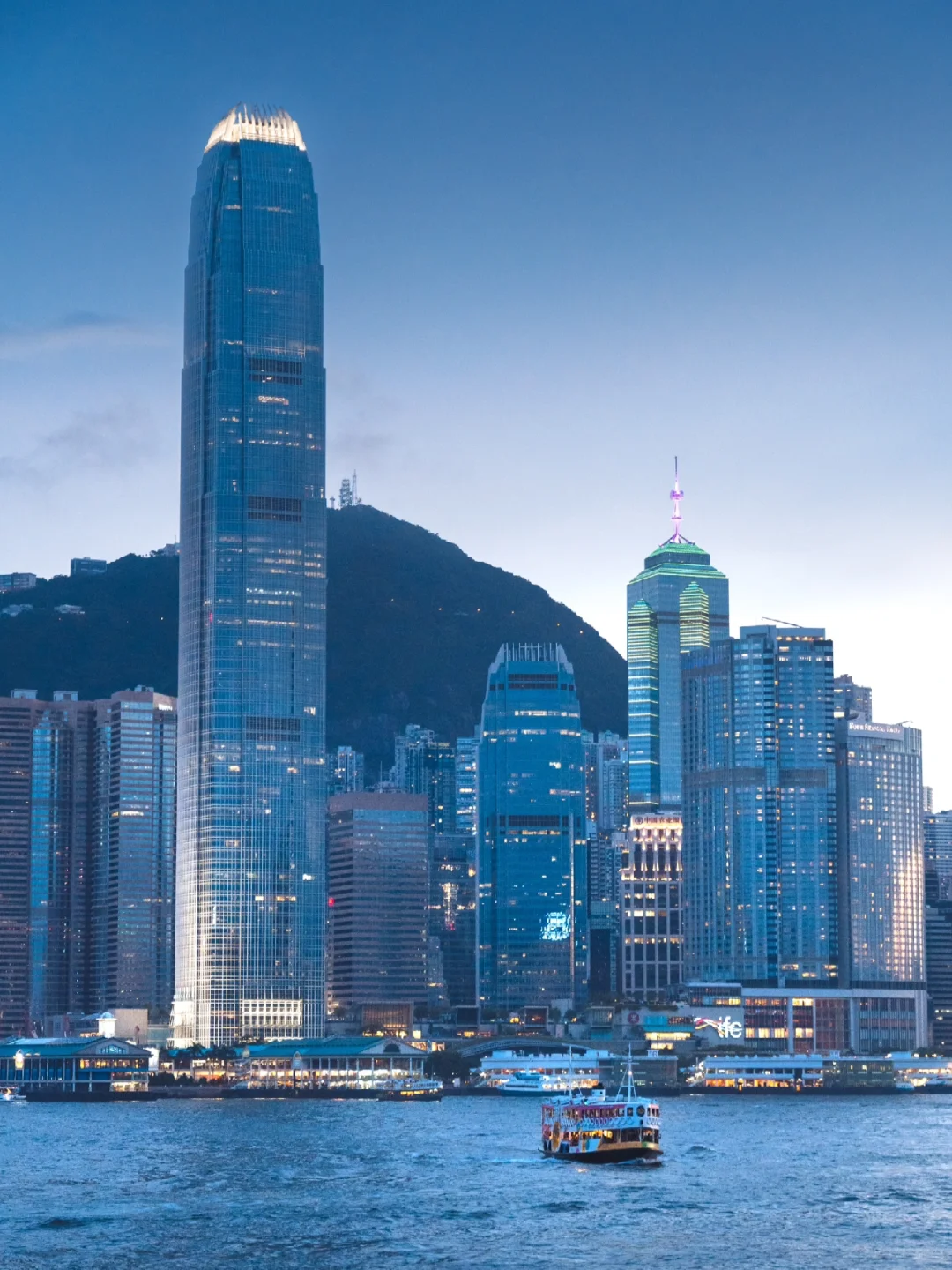 Hong kong-Hong Kong city night view, no one can resist the sunset over Victoria Harbor