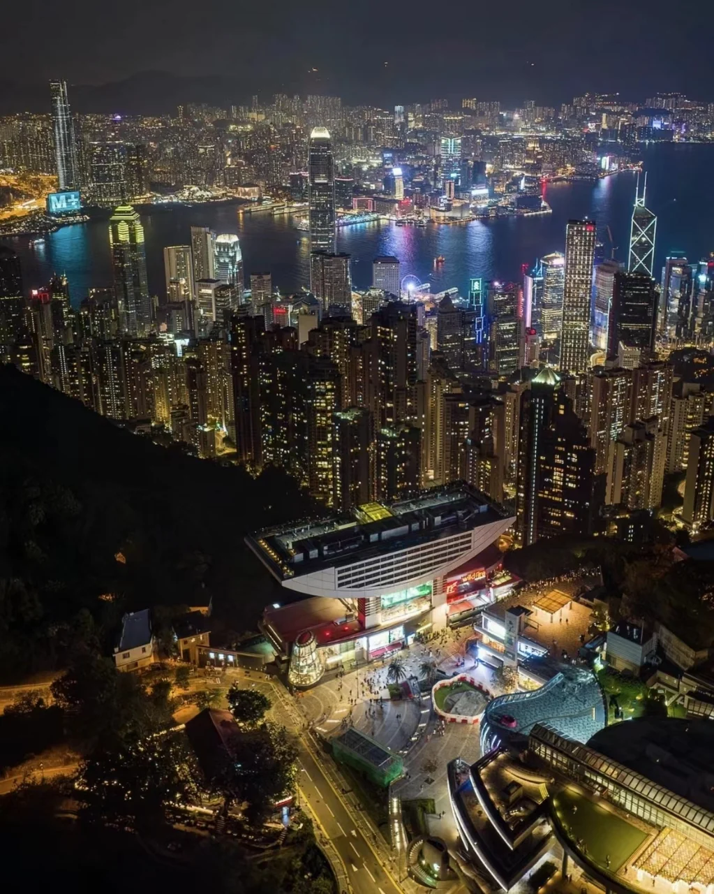 Hong kong-Travel in Hong Kong. Take the Victoria Peak Cable Car🚠 and see the Sky Terrace