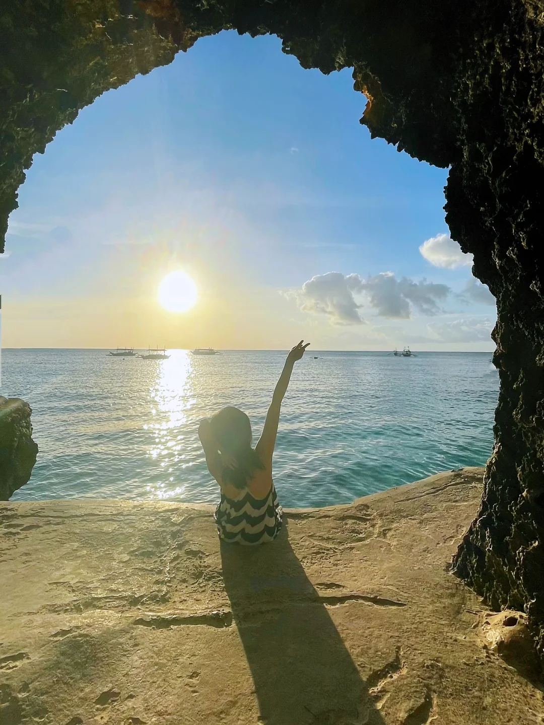 Boracay-Boracay Lambros Point, the beautiful sunset scenery here looks like a scene from a movie.