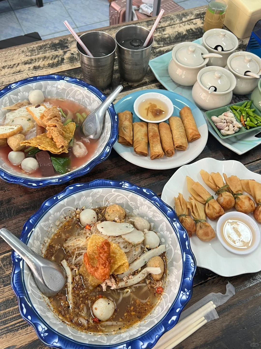 Pattaya-Grandma's Noodles🤩, the best Tom Yum soup in Pattaya, with 10 big prawns