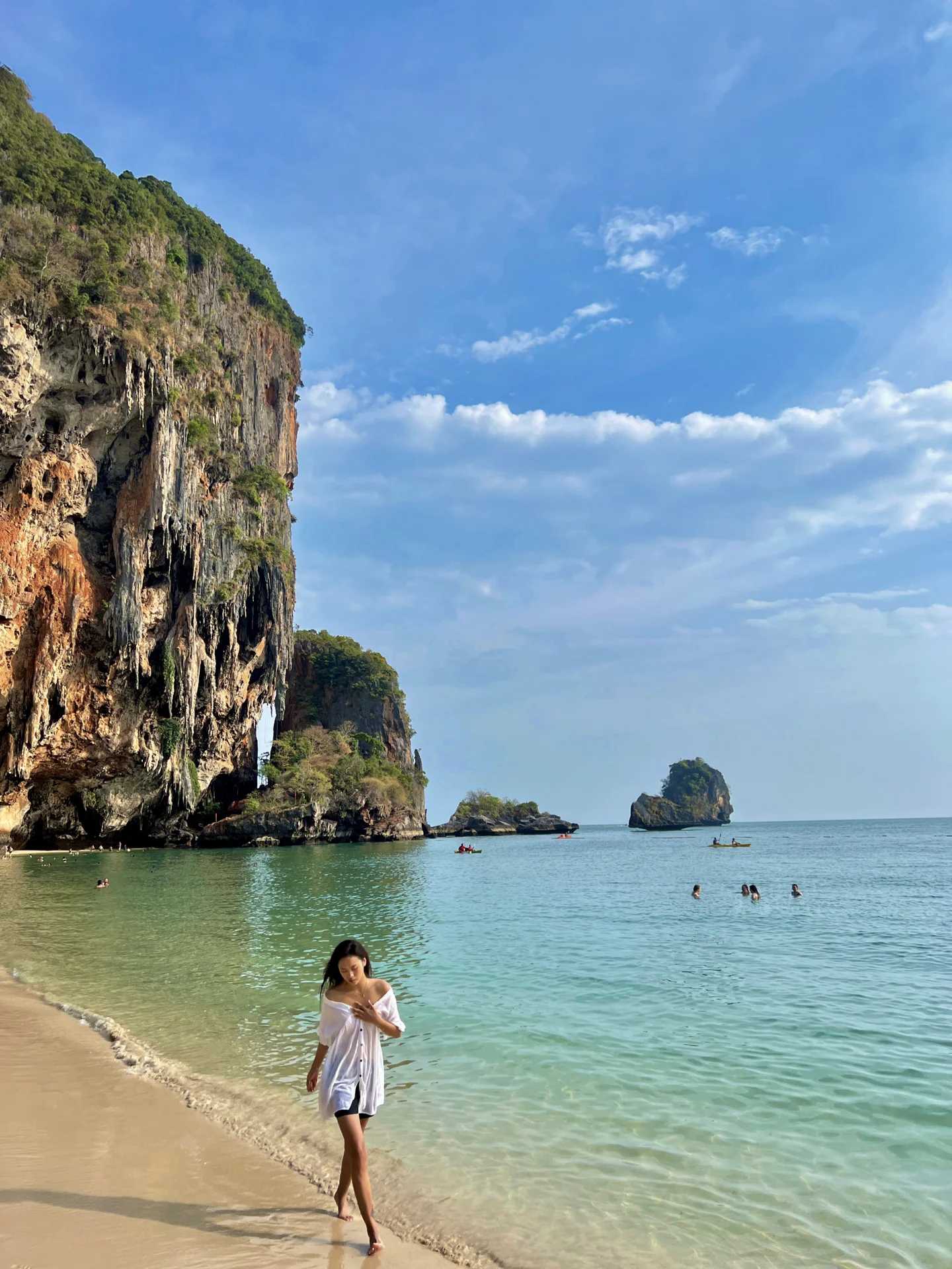 Krabi-Let's take a long-tail boat to Railay Beach🐠 and see the glass sea closest to Krabi