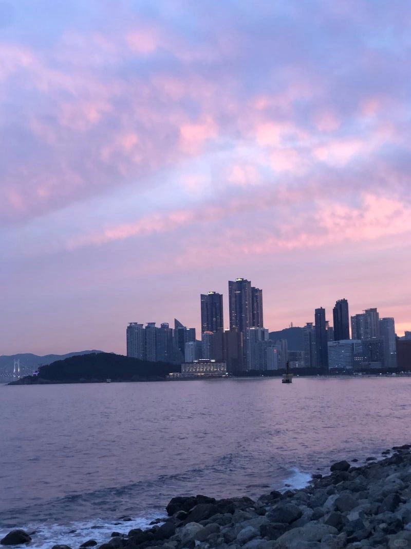 Busan/Jeju-Eat grilled scallops while looking at the sea at the Haeundae 해운대 미포끝집 restaurant in Busan