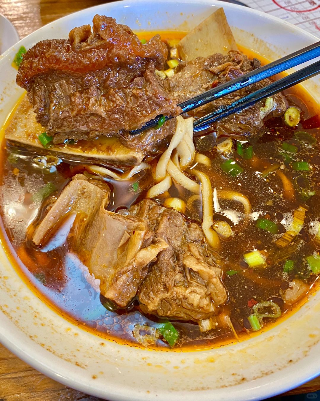 Taiwan-Laoxiong Beef Noodles in Xinfeng Township, Hsinchu, has the same good taste for 30 years