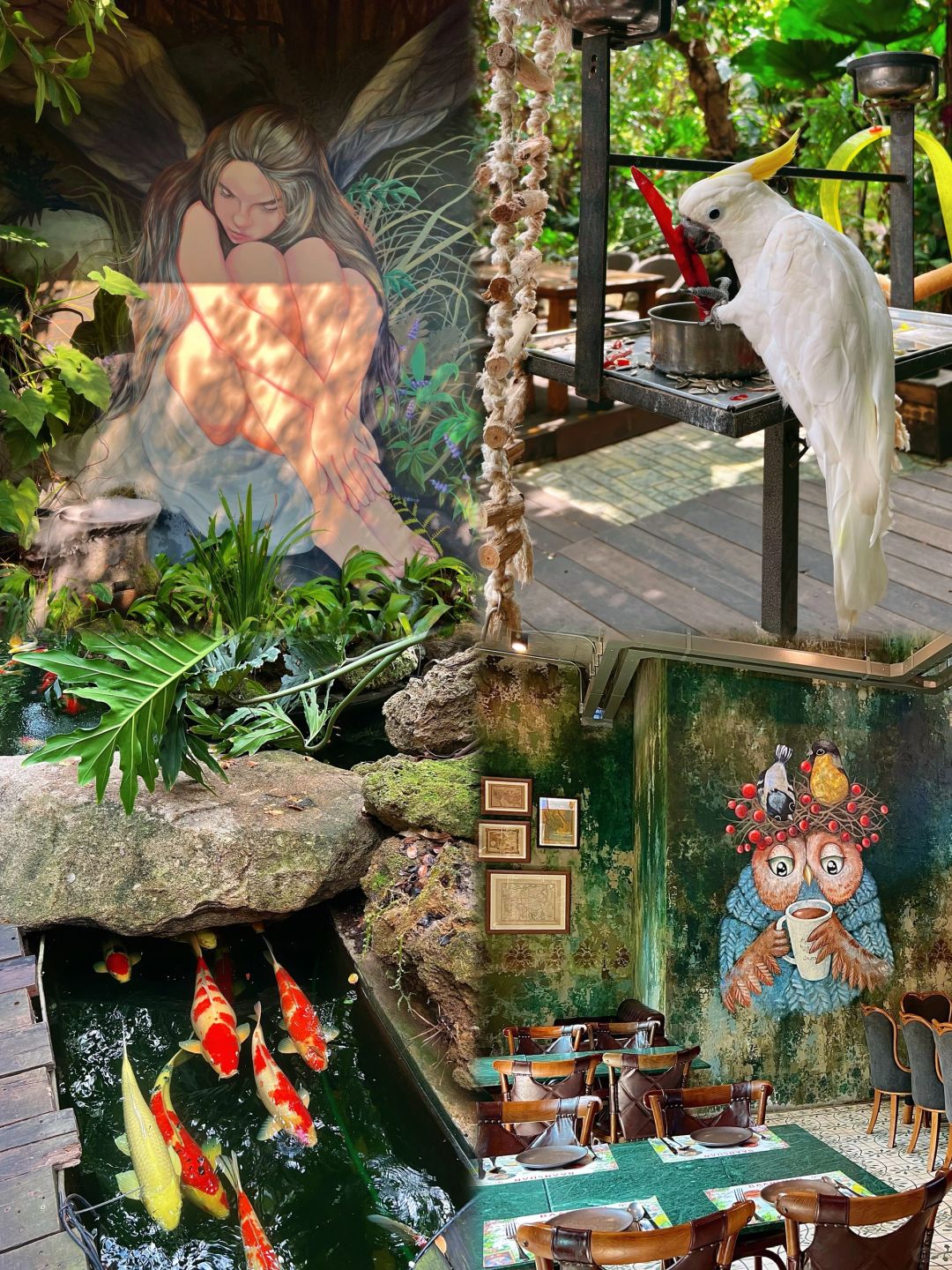 Bangkok-Baan Suan Sathon🌴 Restaurant in Bangkok, a rainforest-style coffee shop