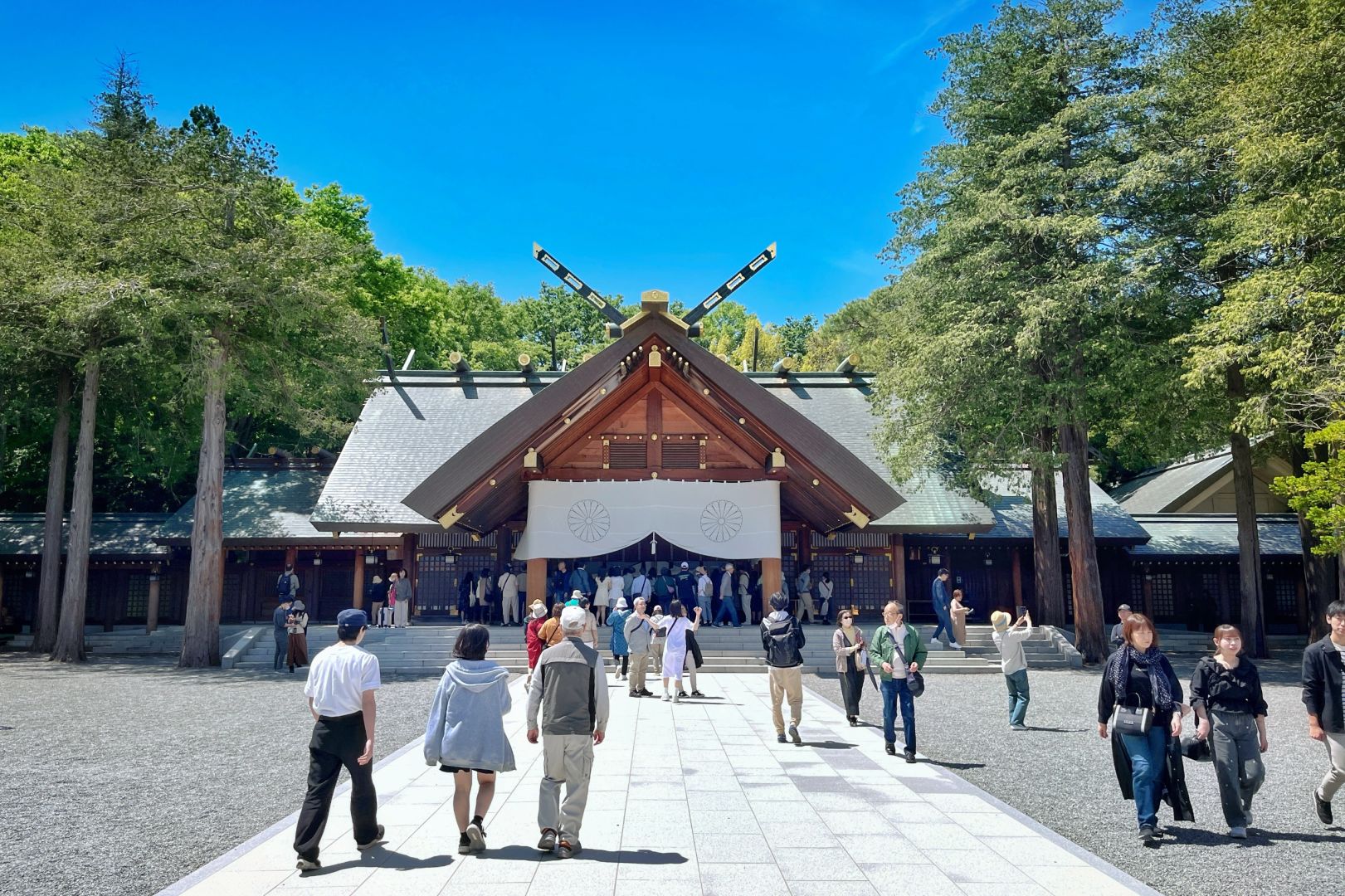 Sapporo/Hokkaido-Hokkaido Jingu Park, built in 1869, is one of the important shrines in Hokkaido