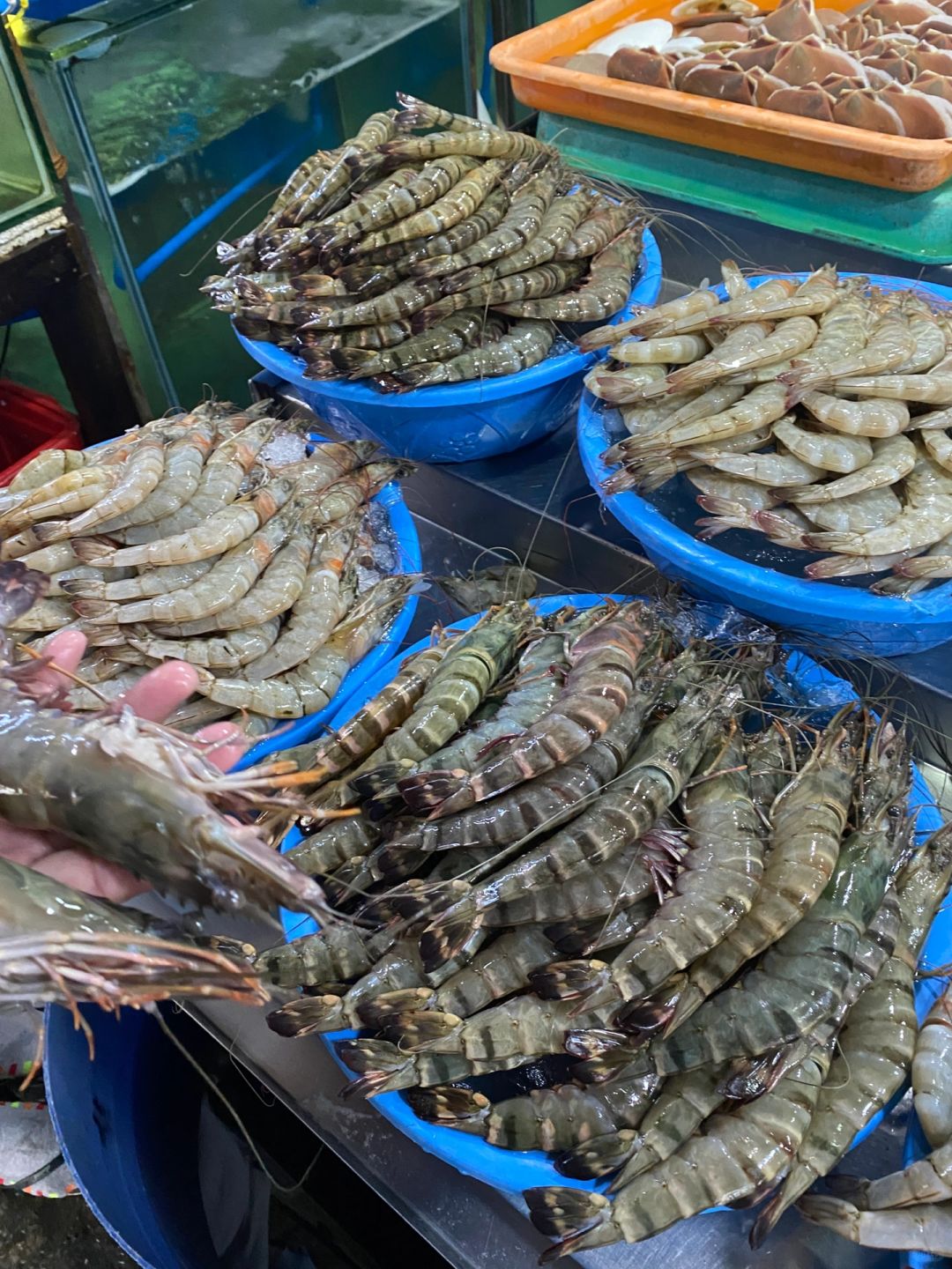 Manila/Luzon-Live cooking at Jade Garden Restaurant at Cicero Seafood Market in Pasay, Manila