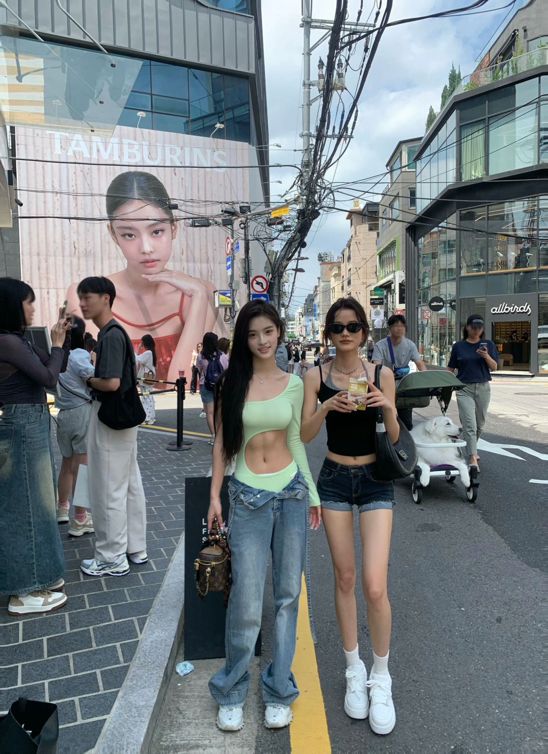 Seoul-The first stop of my trip to Seoul, taking a photo with the Jennie billboard