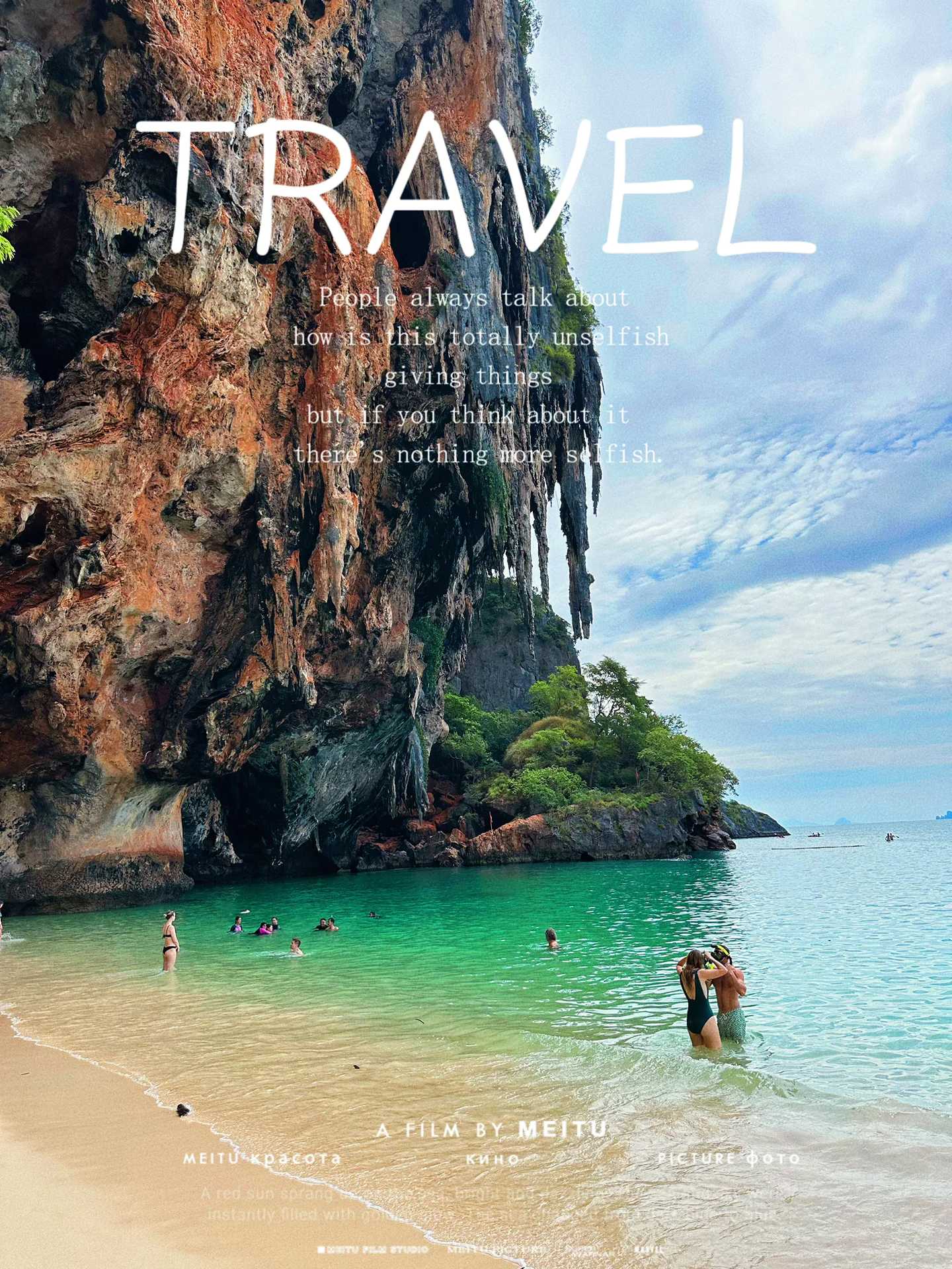 Krabi-Railay Beach in Krabi, Thailand🥳, the closest resort beach to the center of Ao Nang