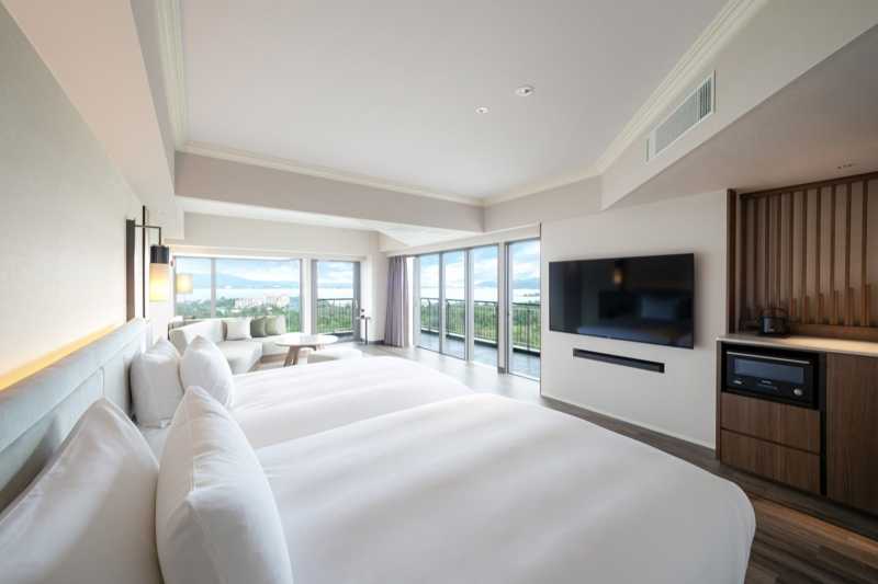 Okinawa-Oriental Hotel Okinawa Resort & Spa, all rooms have private balconies with ocean views