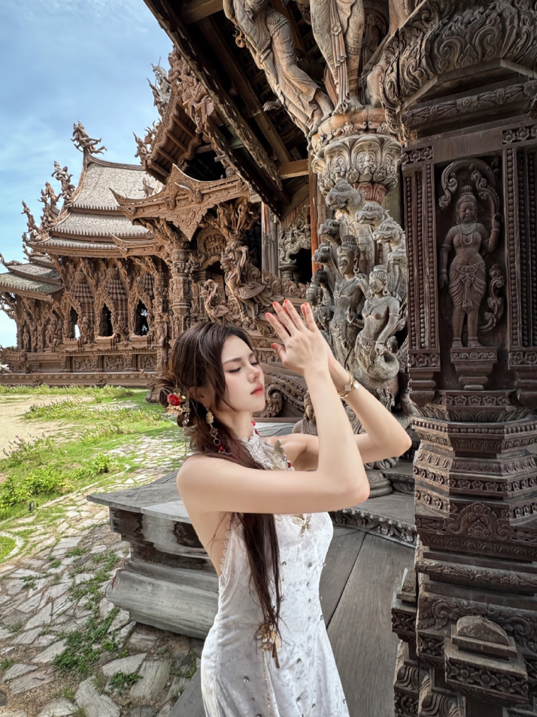 Pattaya-Pattaya Temple of Truth🏰, full of artistic atmosphere, it feels like time has slowed down