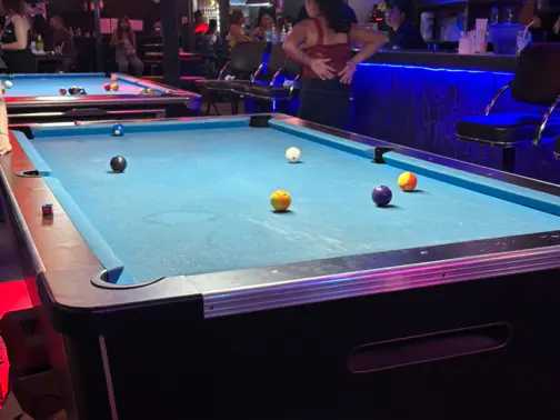 Bangkok-My first night at Nana in Bangkok, playing pool and drinking at We For You