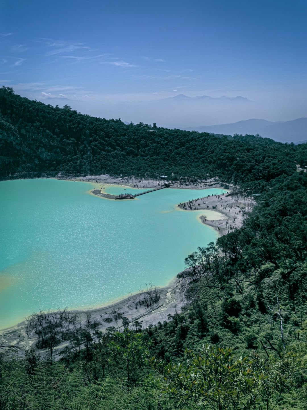 Jakarta-Parkiran Atas Kawah Putilh volcano, Bandung, Indonesia, tropical rainforest hiking