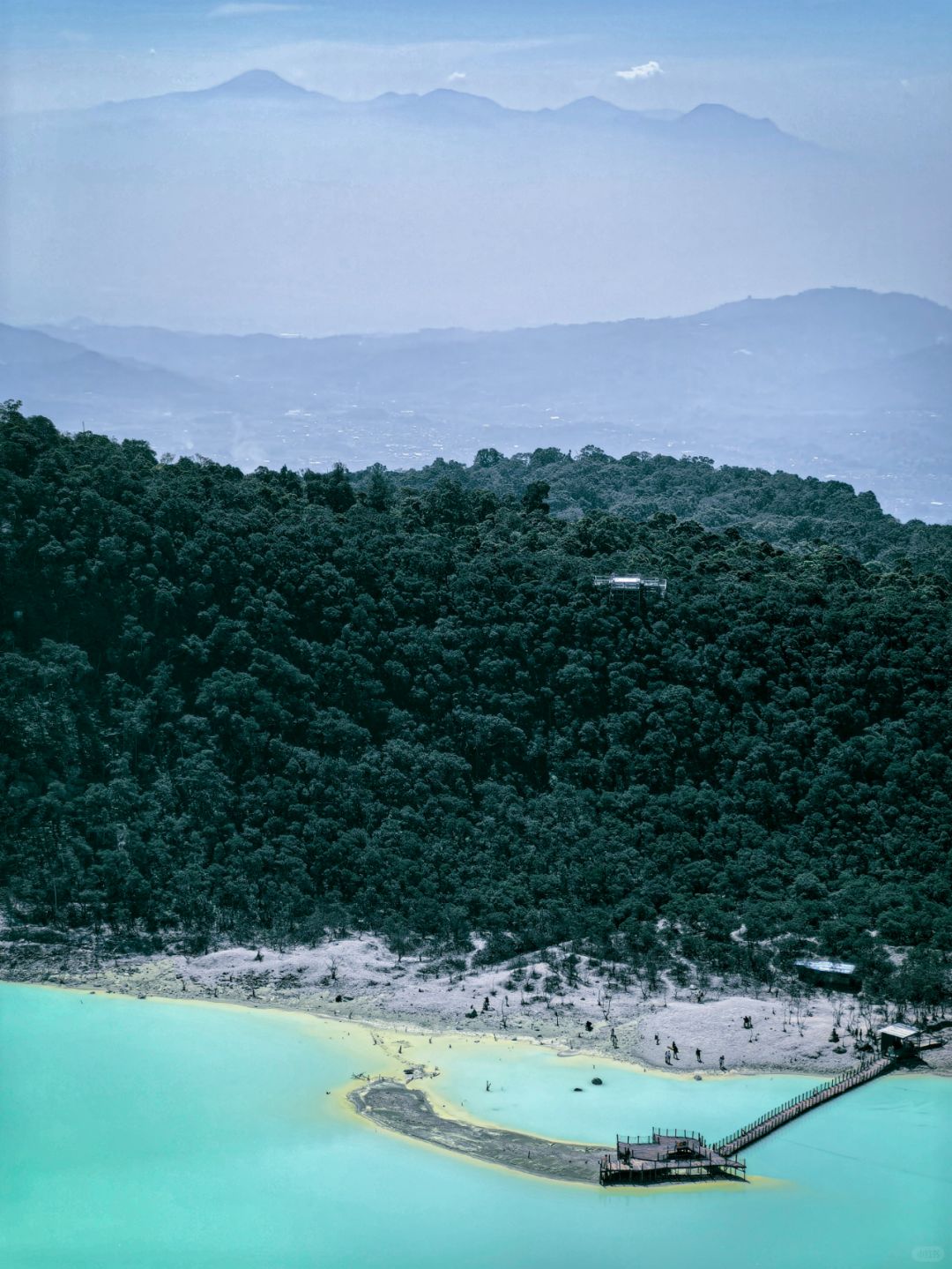 Jakarta-Parkiran Atas Kawah Putilh volcano, Bandung, Indonesia, tropical rainforest hiking