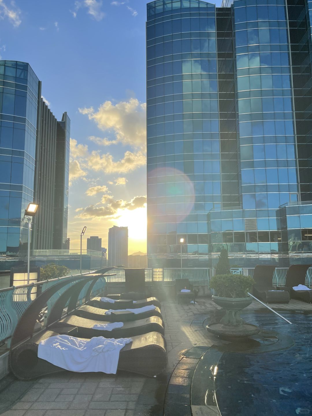 Hong kong-The outdoor infinity pool at Harbour Grand Kowloon in Hong Kong is a must-visit