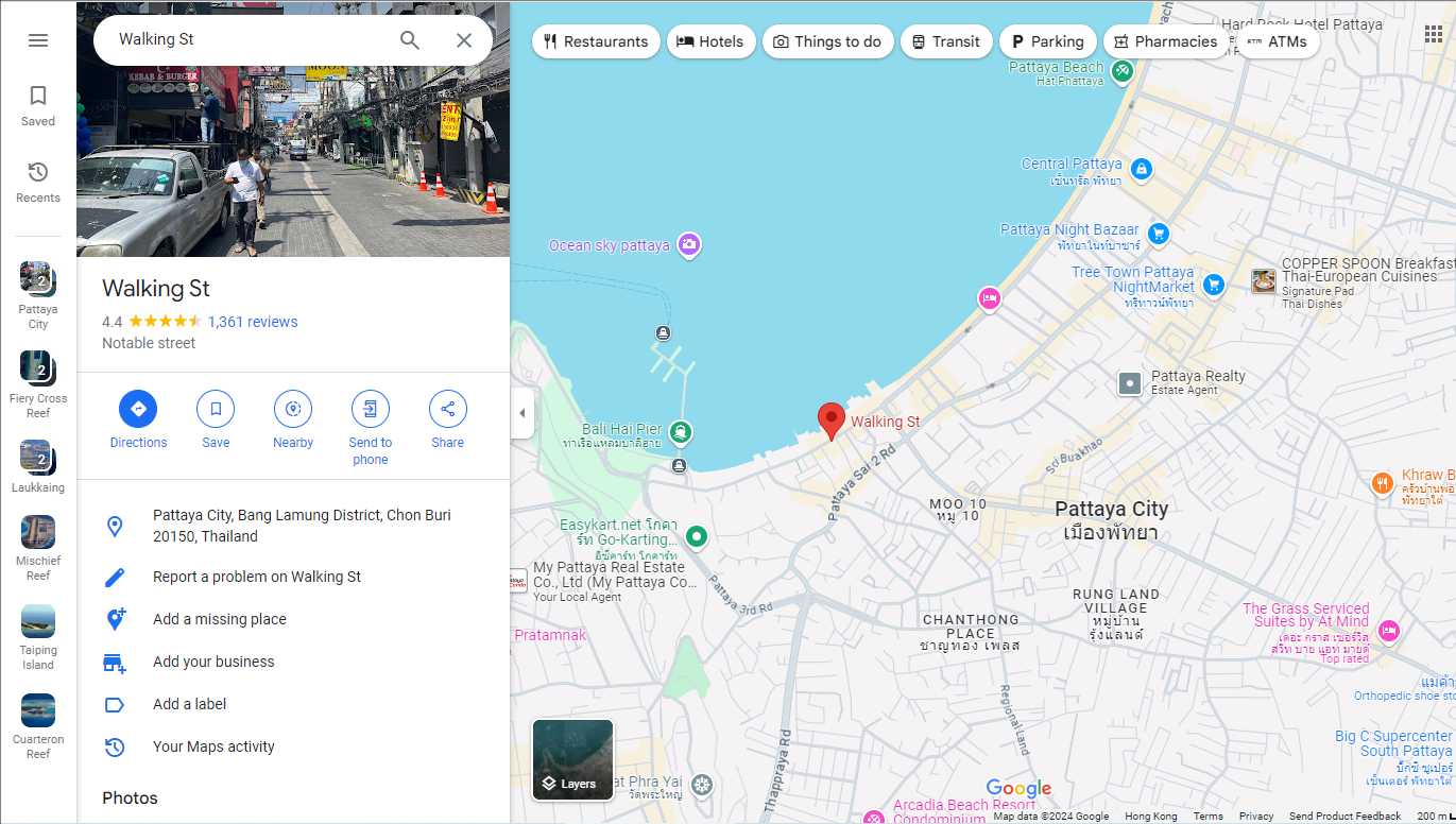 Pattaya-Soi LK Metro guide map🚨 of the second largest Agogo Bar concentration area in Pattaya’s red light district