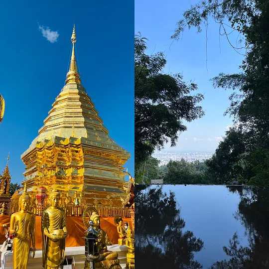 Chiang Mai-Chiang Mai Travel: The magnificent Doi Suthep Temple overlooks the ancient city of Chiang Mai