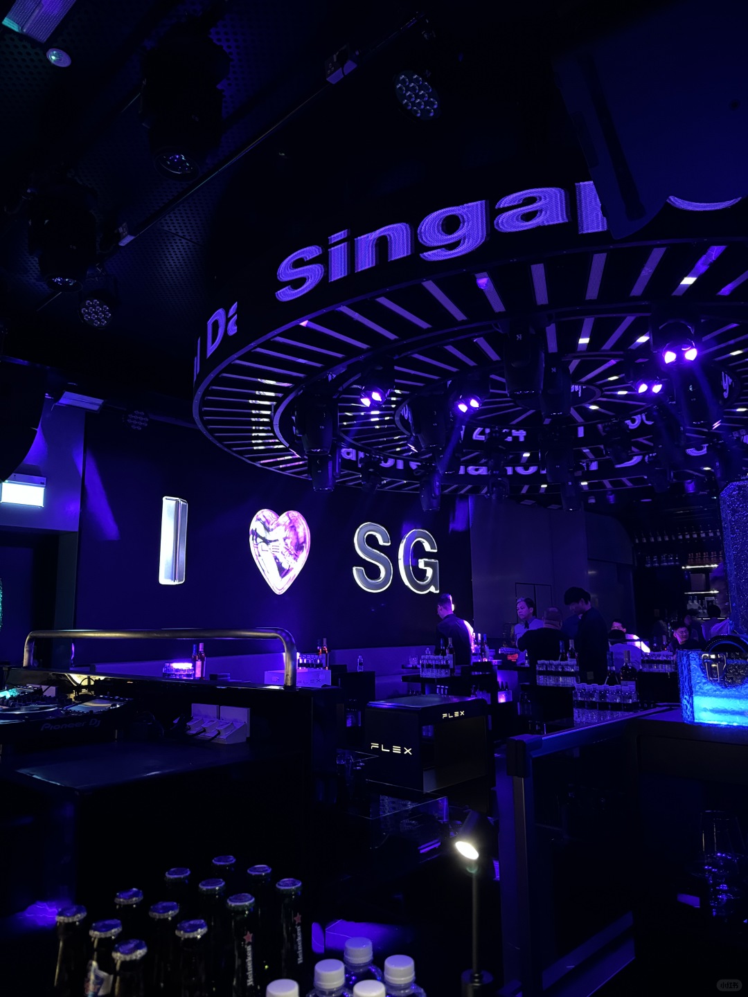 Singapore-Singapore FLEX nightclub, Korean DJ plays music, suitable for friends to drink together