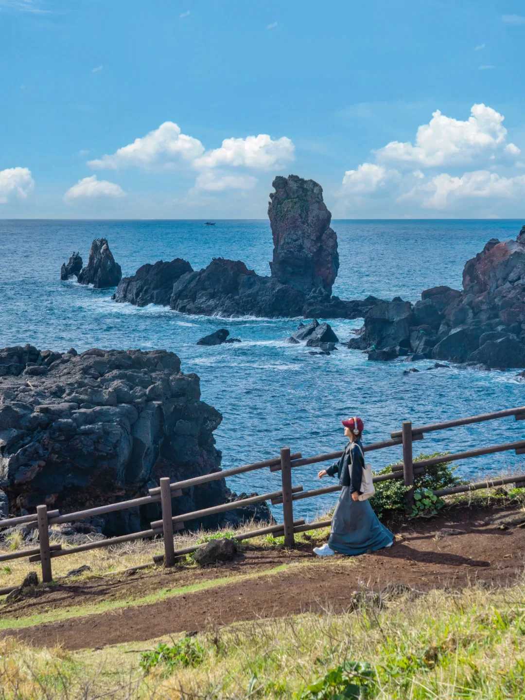 Busan/Jeju-Beautiful jelly sea, treasure coffee shop🌹, comic atmosphere. Travel photos of Jeju Island